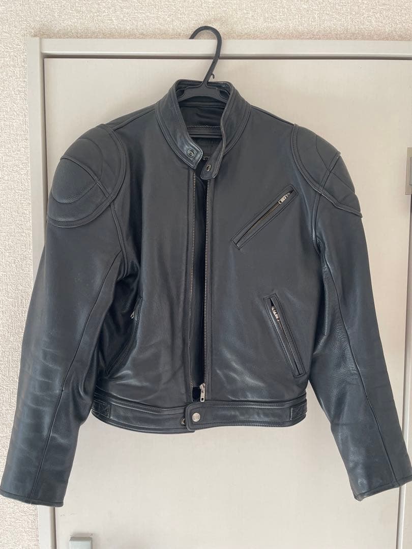 カドヤ　本革　シングルライダースジャケット　プロテクター入り