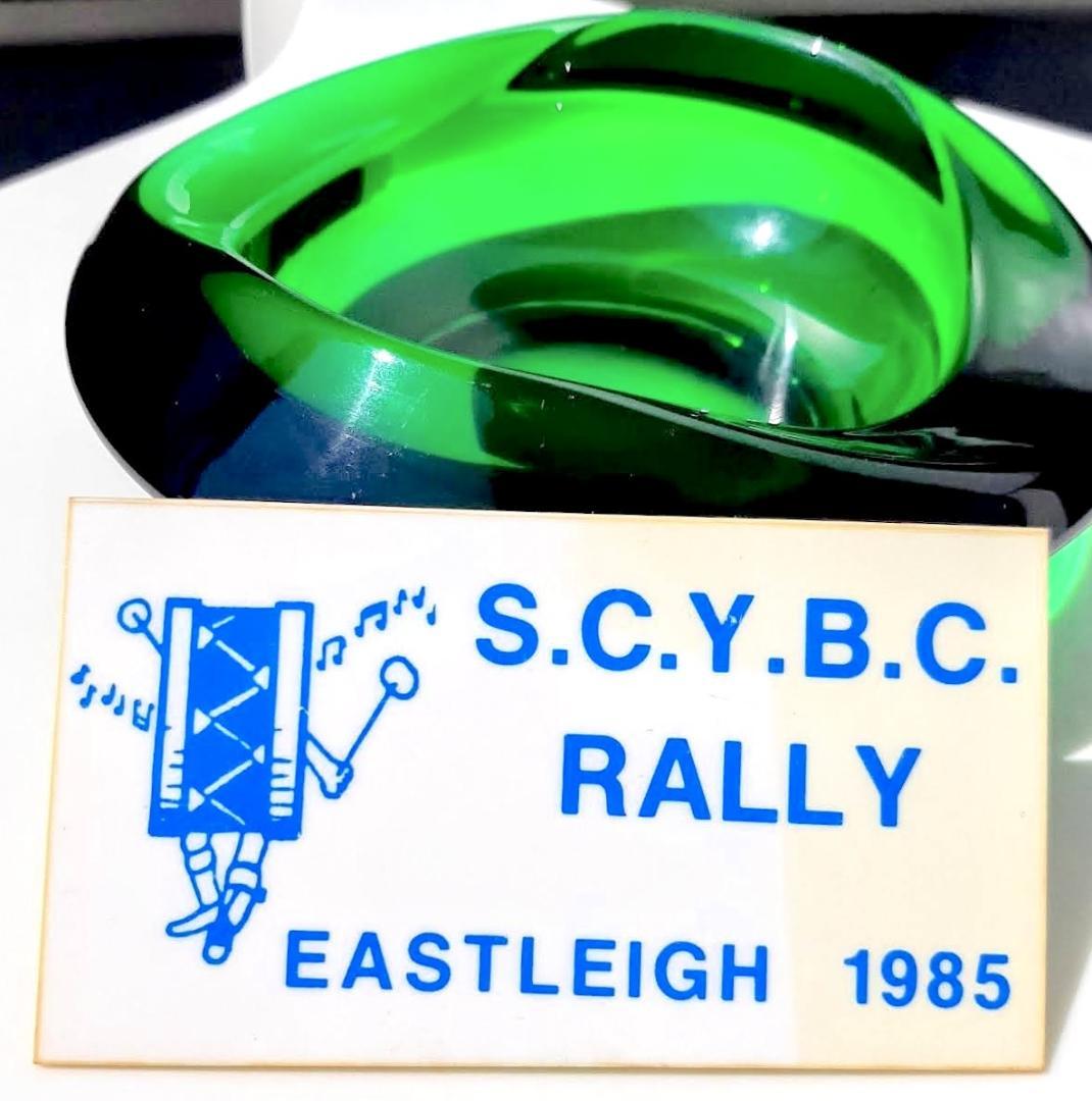 レア 85年/英国/S.C.Y.B.C.RALLY 参加プレート/ミニ MG