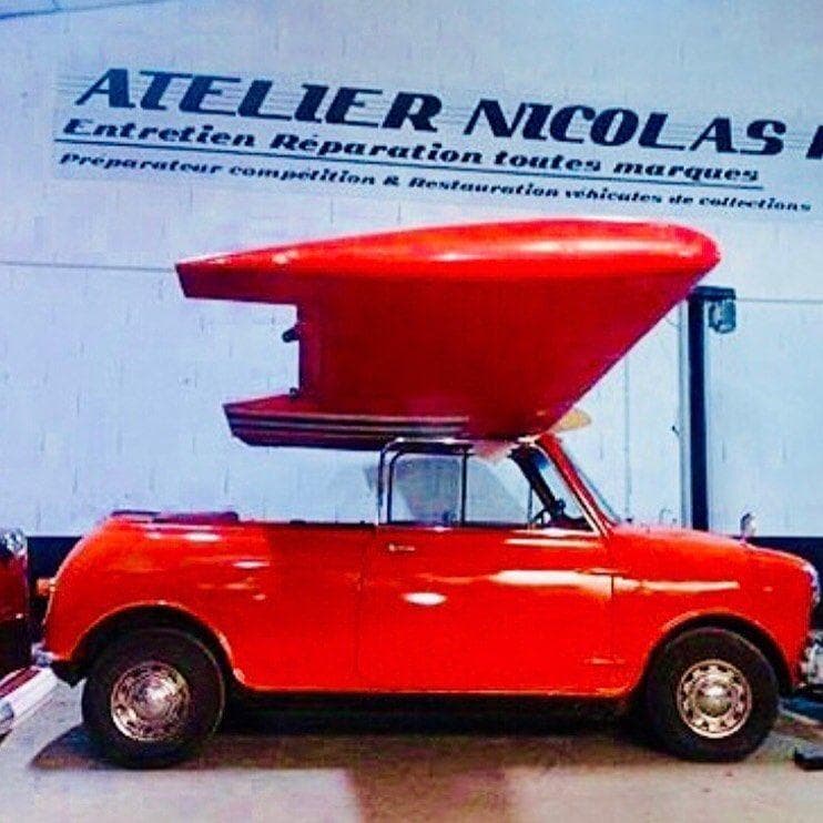 レア 85年/英国/S.C.Y.B.C.RALLY 参加プレート/ミニ MG