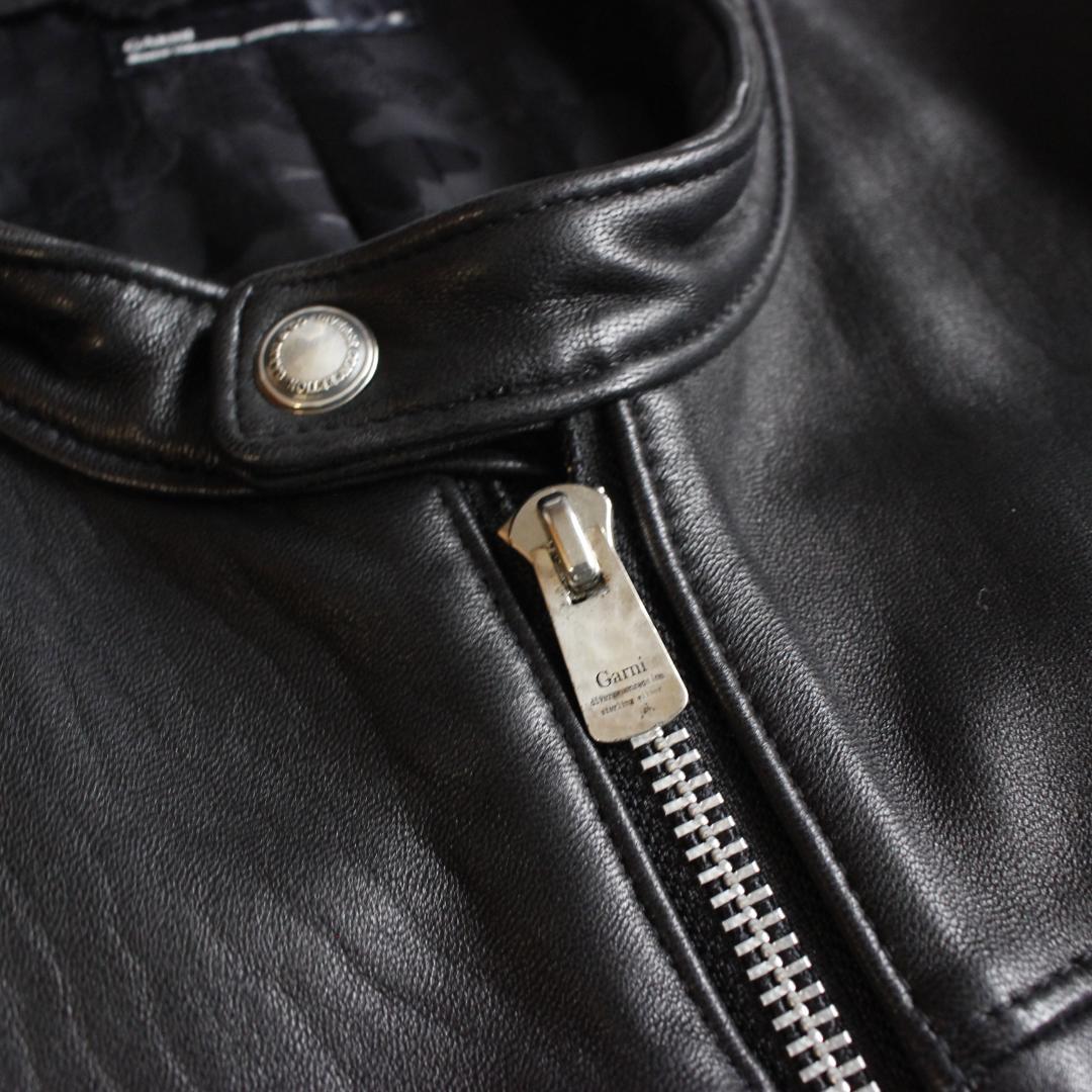 【極美品】ガルニ レザージャケット ブラック L ラムレザー