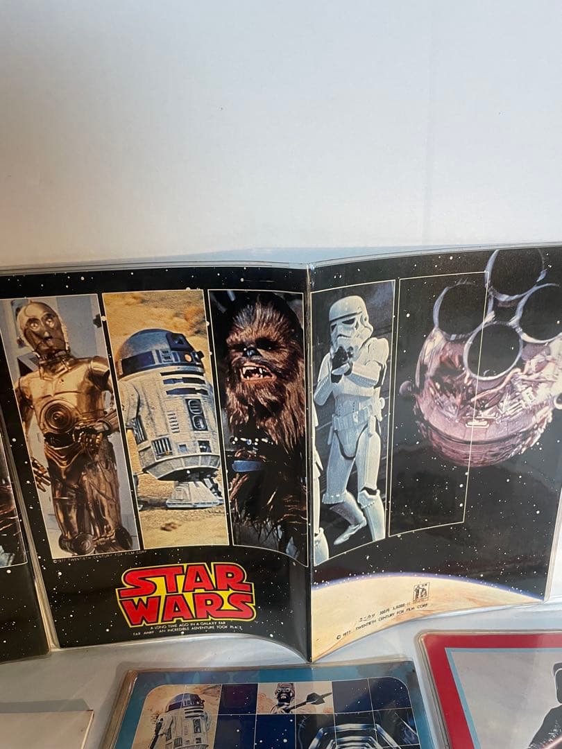 当時物 STAR WARS ファイル付便箋封筒セット 5種 ユニカ 1977