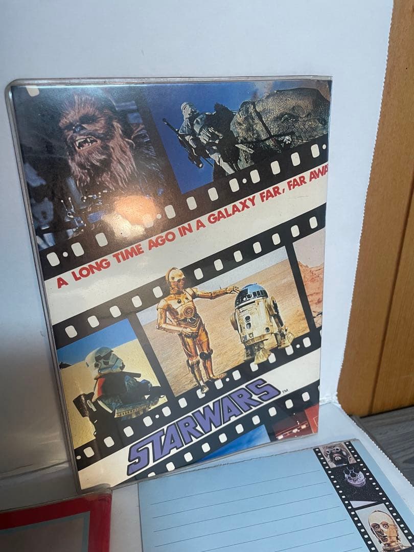 当時物 STAR WARS ファイル付便箋封筒セット 5種 ユニカ 1977