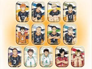 ハイキュー！！スクエア缶バッジ セット おすわり & クールダウン 新品 未開封