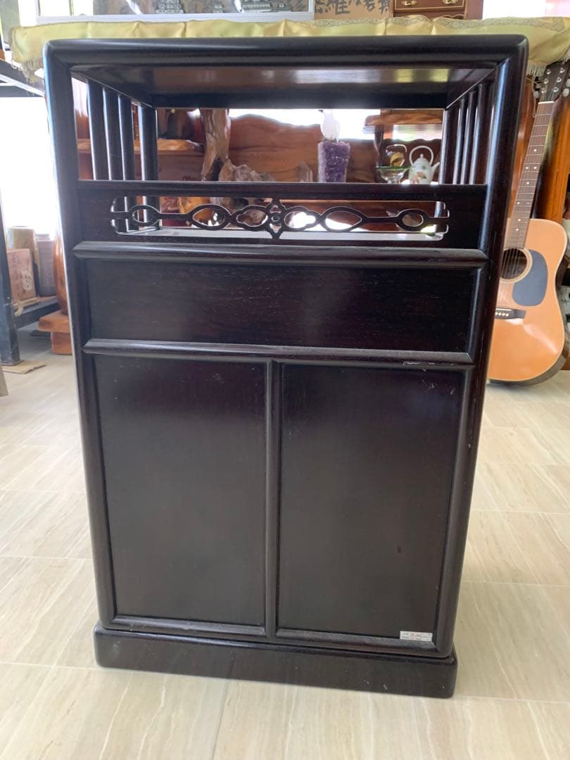 唐木茶箪笥　アンティーク　収納家具　茶箪笥