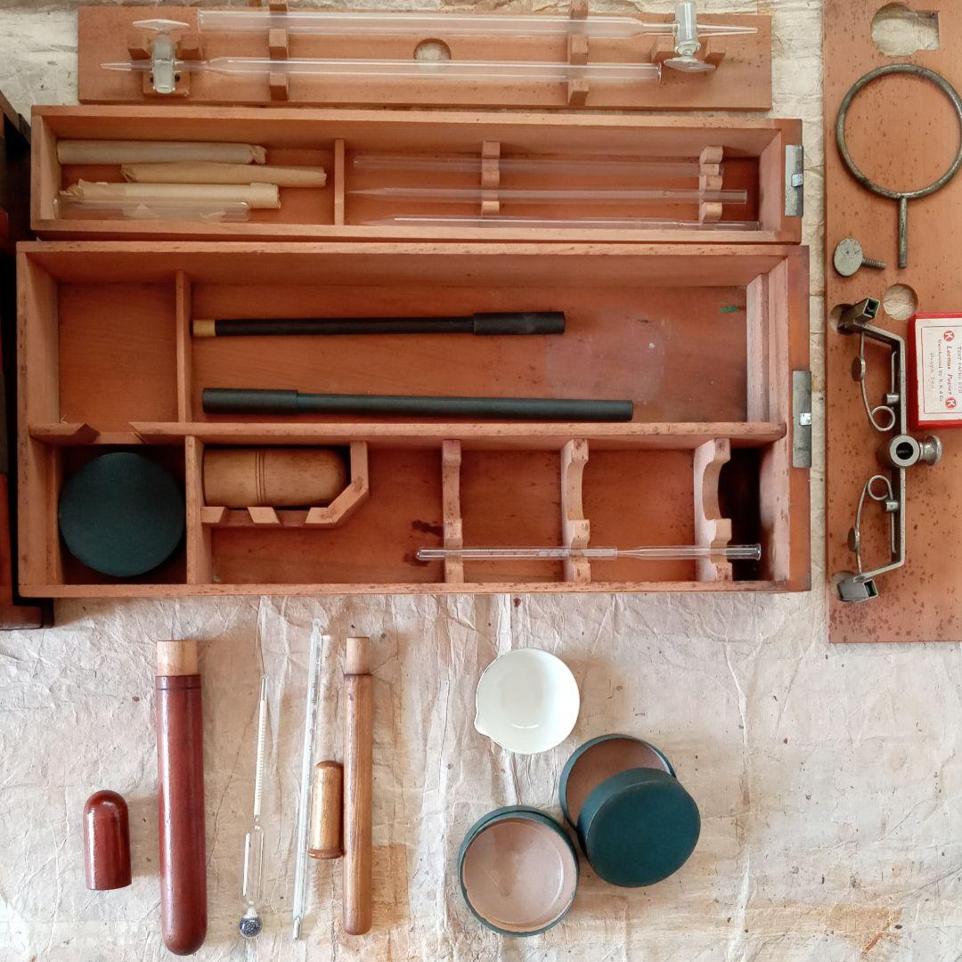 戦前　ガラス　実験室　実験道具　瓶　ボトル　骨董　古道具　アンティーク