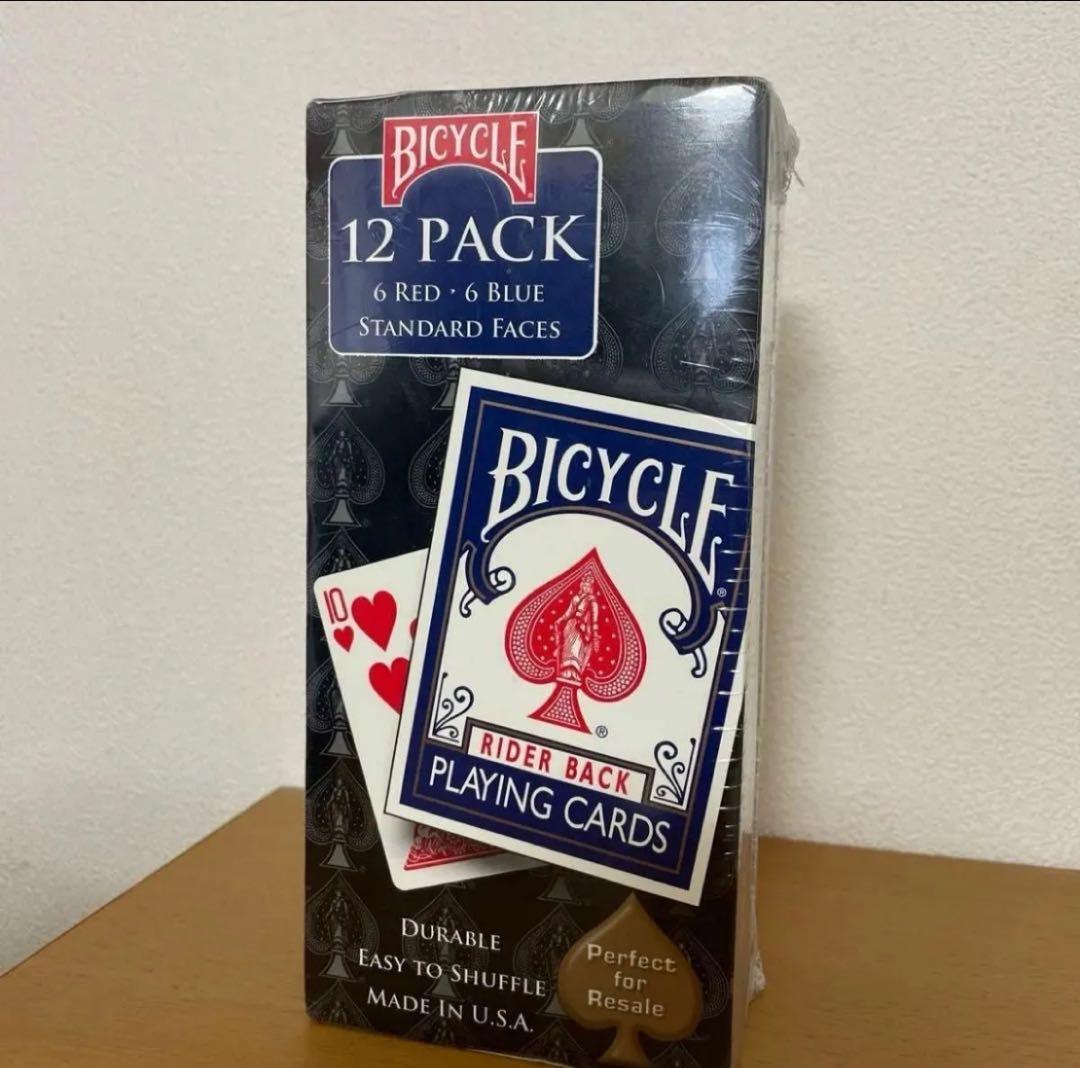 バイスクル トランプ ライダーバック 青赤 12個パック
