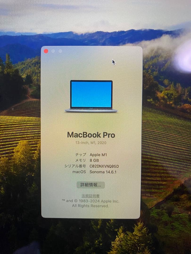 『美品 』Apple MacBook Pro 13インチ M1 2020