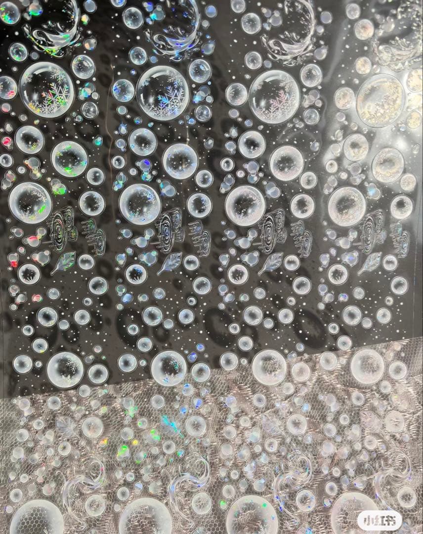 海外マスキングテープ巻売り 雨雪靄靄・藍 しゃぼん玉 人物マスキングテープ