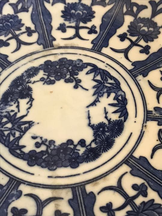 洒落た印判手のお皿５枚　和にも洋にも