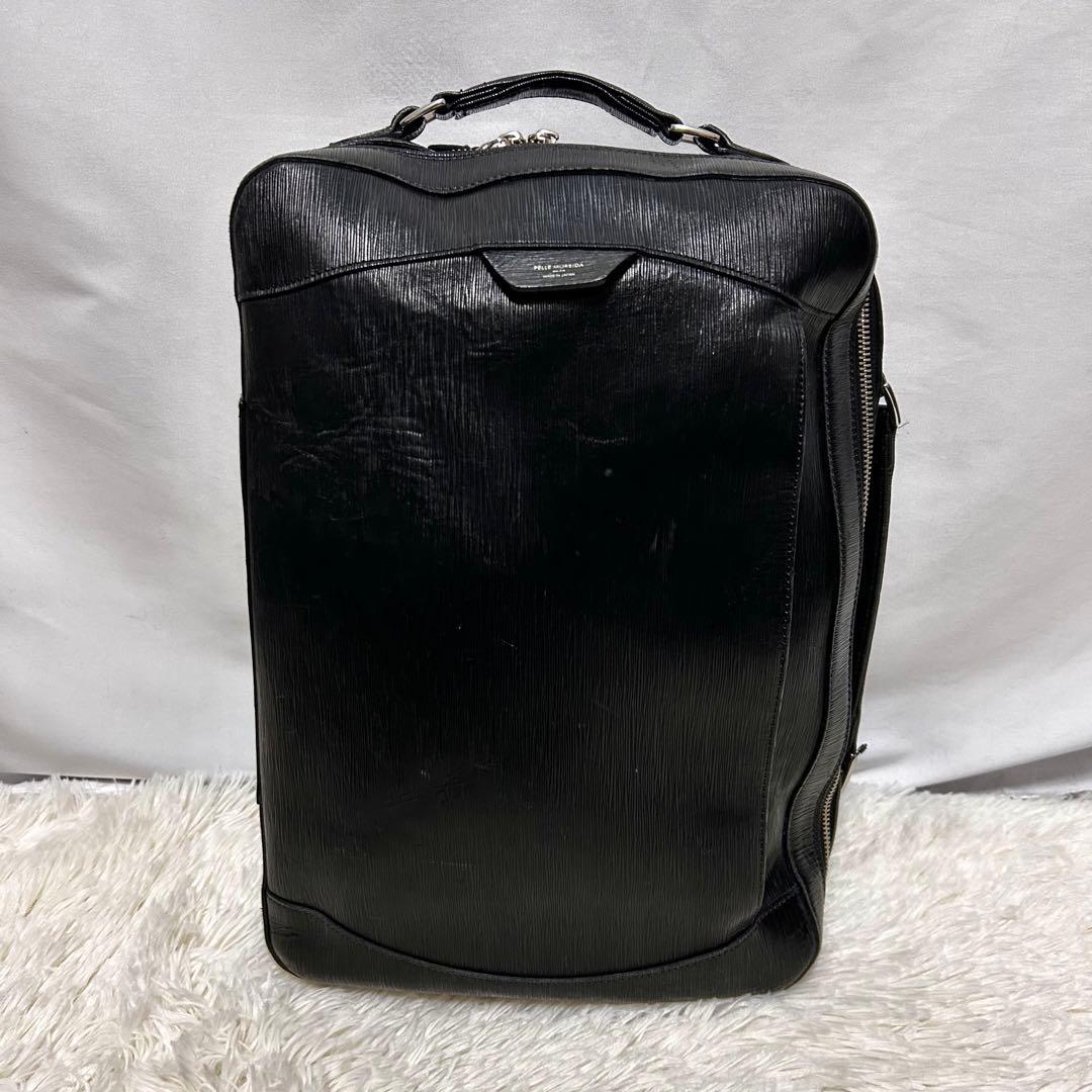 ペレモルビダ　リュック　ブリーフケース　ブラック　サフィアーノレザー　3way