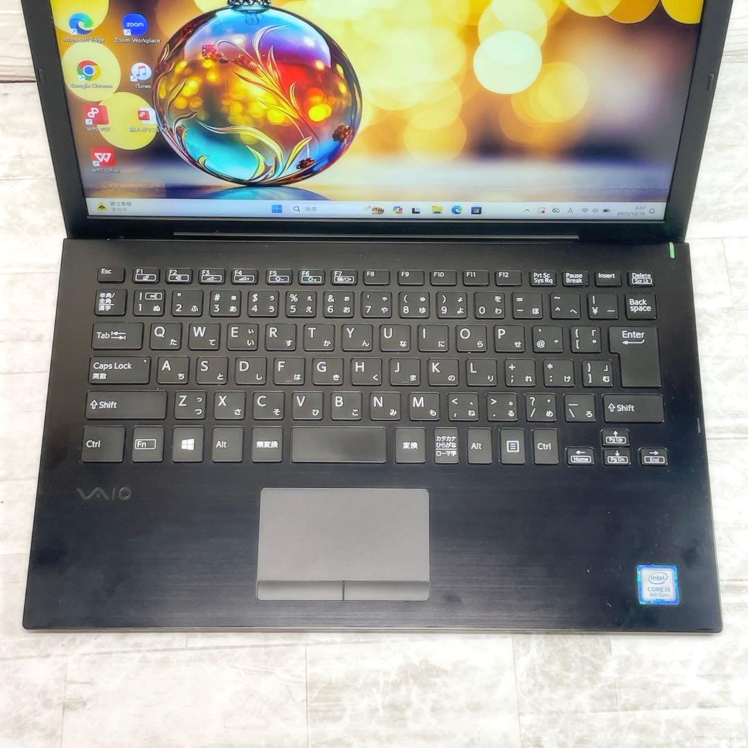 超軽量✨8世代 ノートパソコン 8GB SSD VAIO カメラ A4サイズ