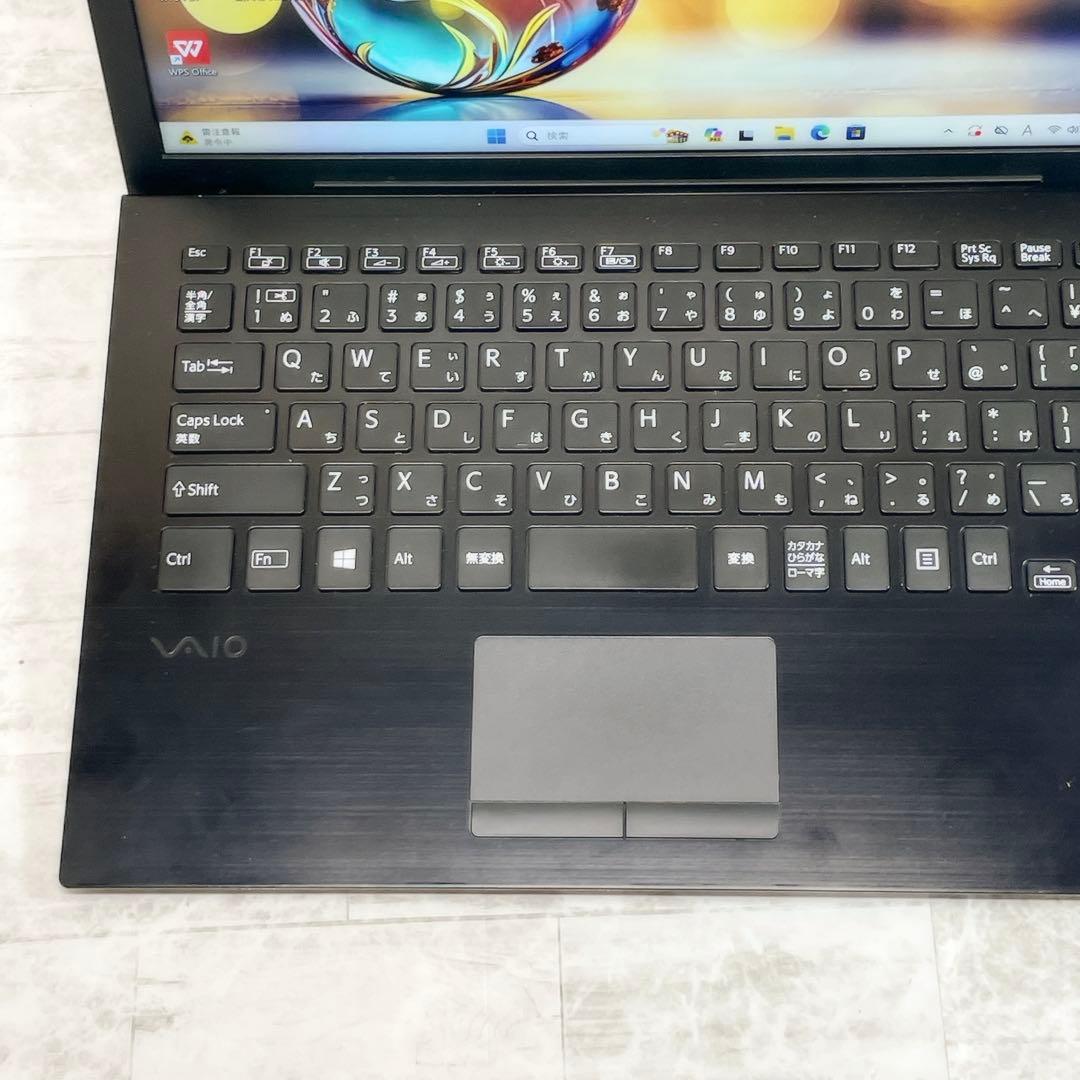 超軽量✨8世代 ノートパソコン 8GB SSD VAIO カメラ A4サイズ