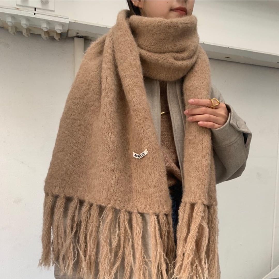 小物 ALPACA WOOL SUPER LIGHT KNIT STOLE