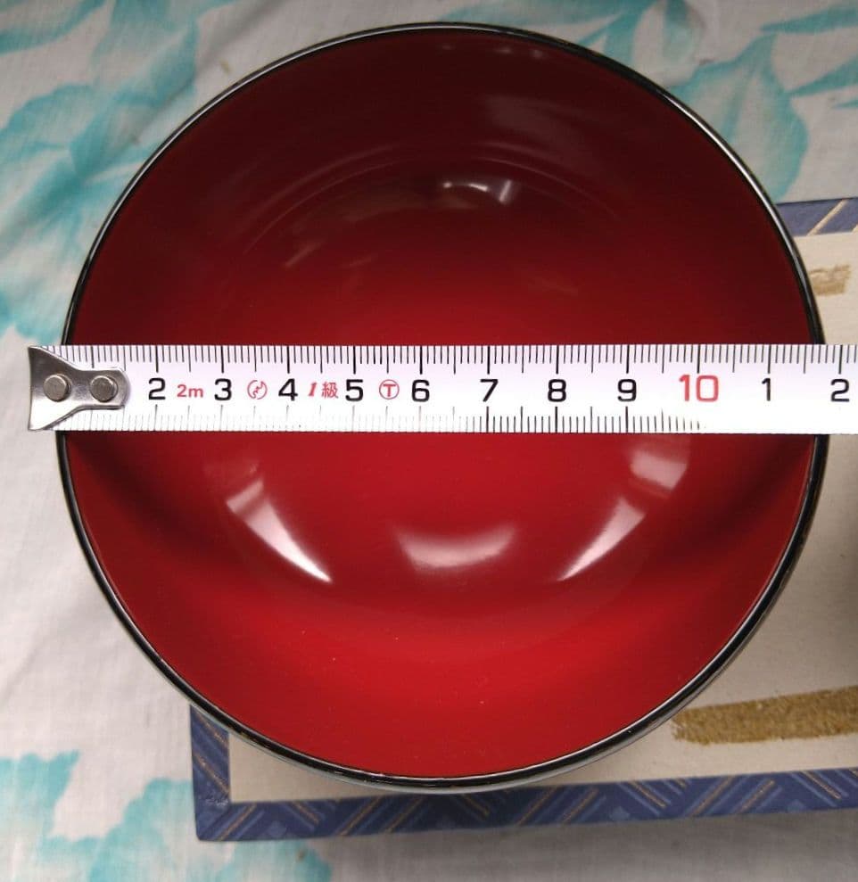 津軽塗 赤と黒のペアの漆器 夫婦椀2個セット 弘前市福士漆器製作所製