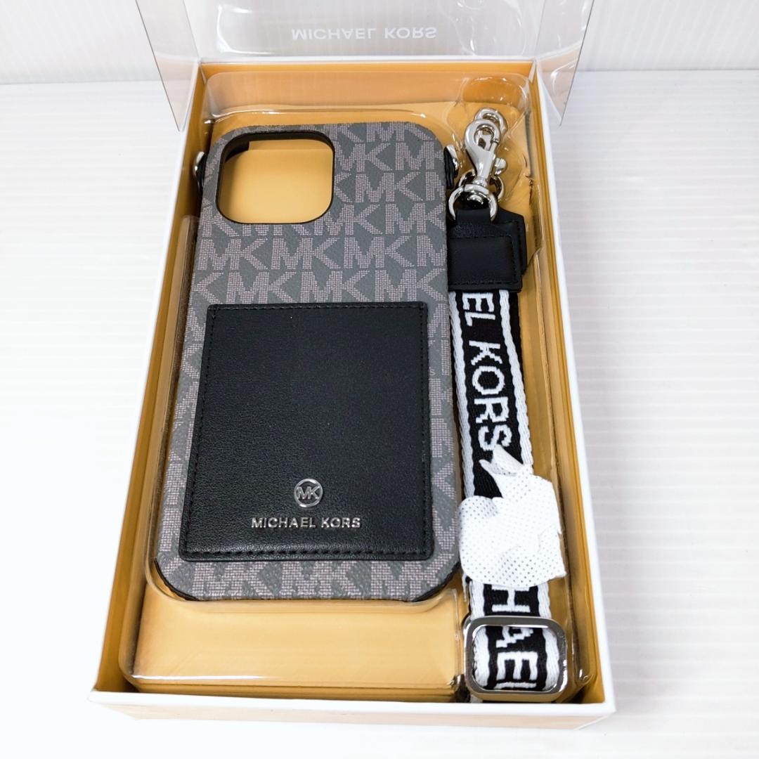 MICHAEL KORS iPhone16PRO MAX用ケース ストラップ付き