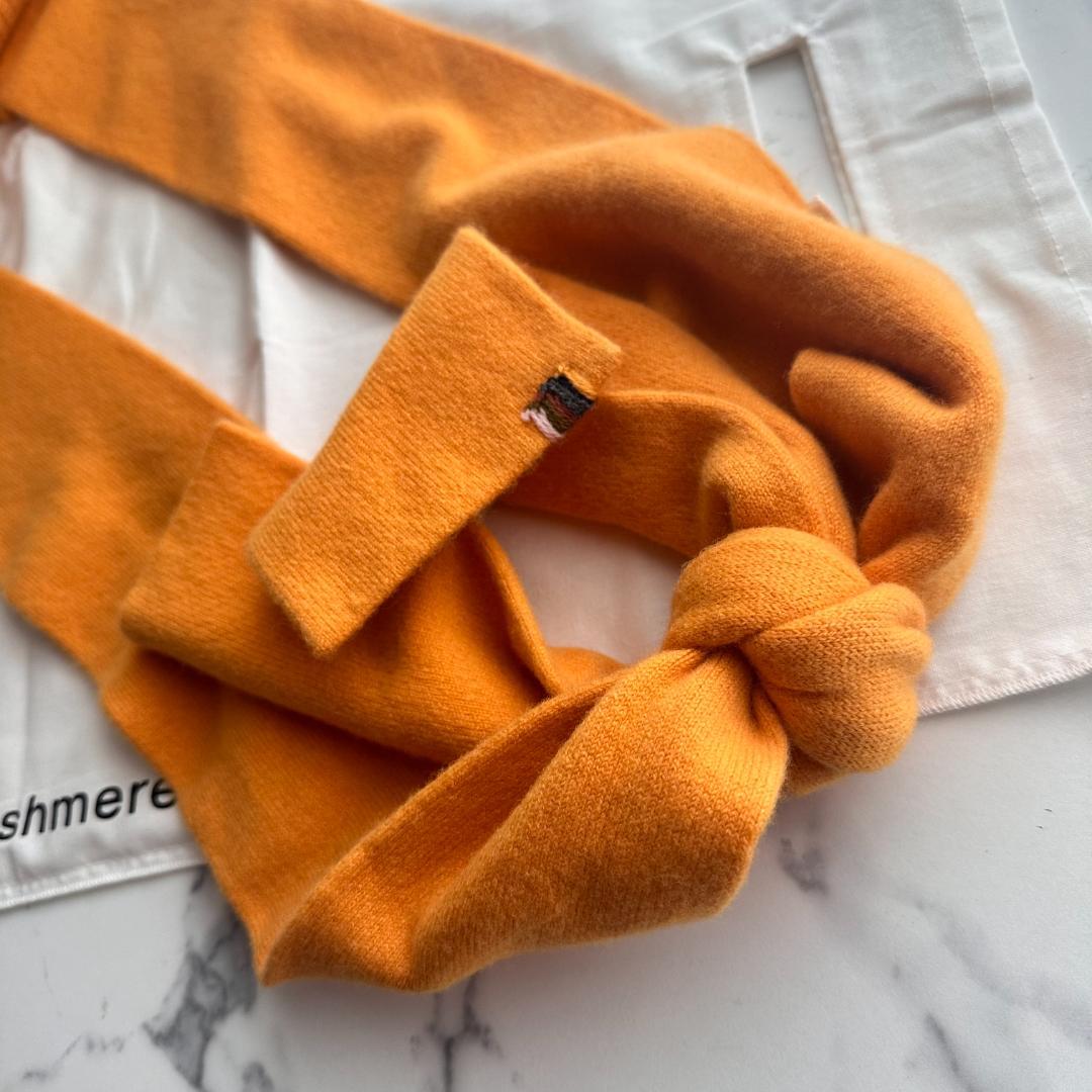 【極美品】Extreme Cashmere　ショルダーバッグ　オレンジ　カシミヤ