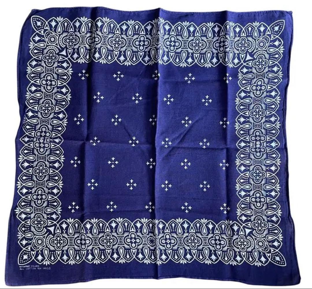 50s〜ビンテージバンダナ3枚SET｜雷柄・花柄・下鼻