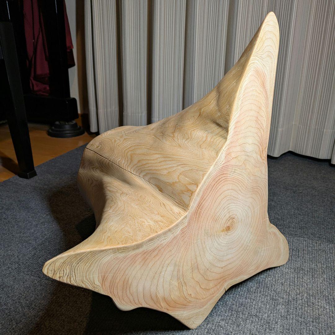 檜　切り株　丸太　椅子　スツール　　 　高さ約33㎝