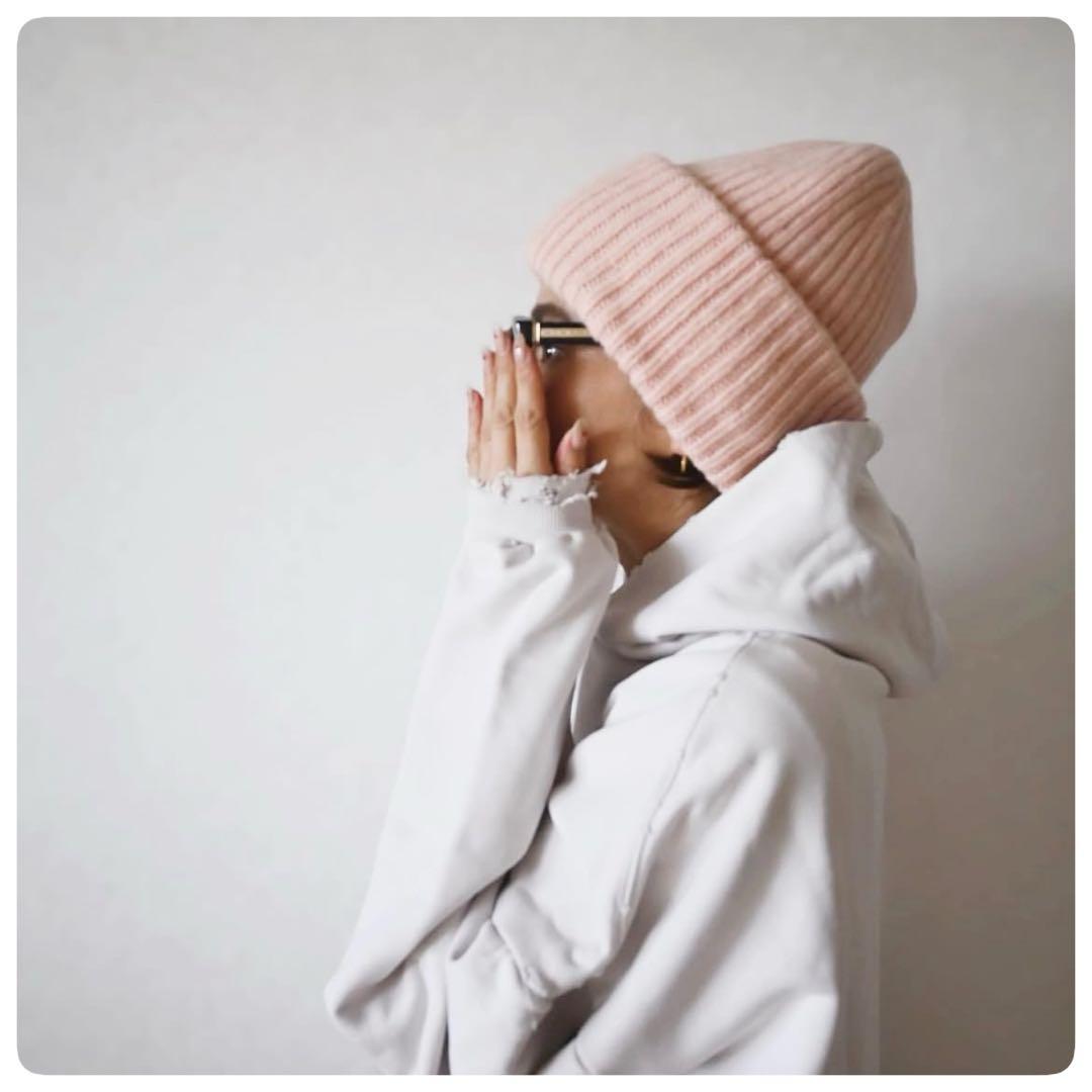 【完売品】chiiiibag ニットビーニー ピンク