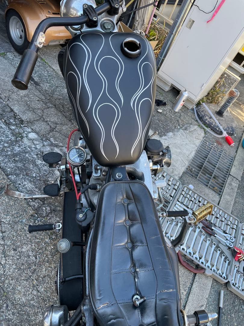 ZEL製　マスタングタンク　3.3ガロン(ハーレー、ショベル、汎用)