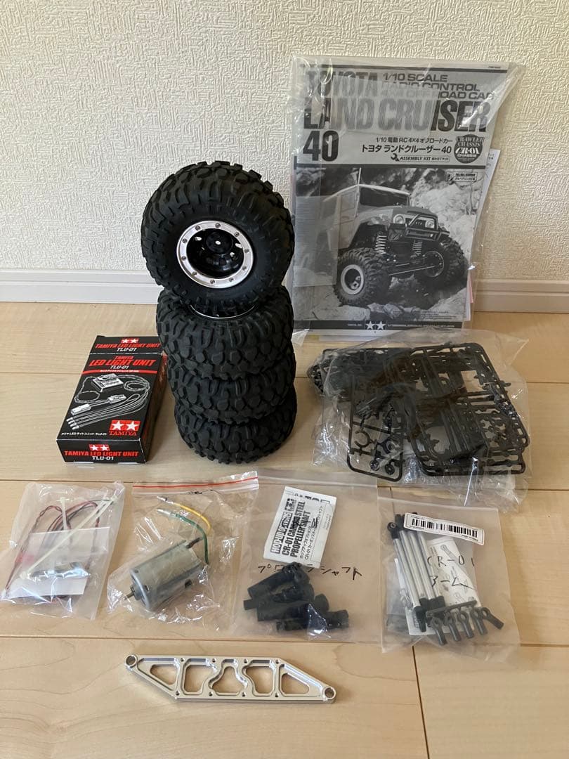 貴ジイ タミヤ CR-01 ランドクルーザー40 4WS仕様 フルセット！