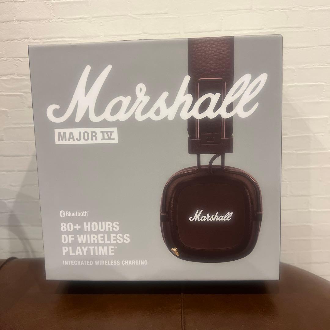 Marshall ワイヤレスオンイヤーヘッドホン Major IV ブラウン