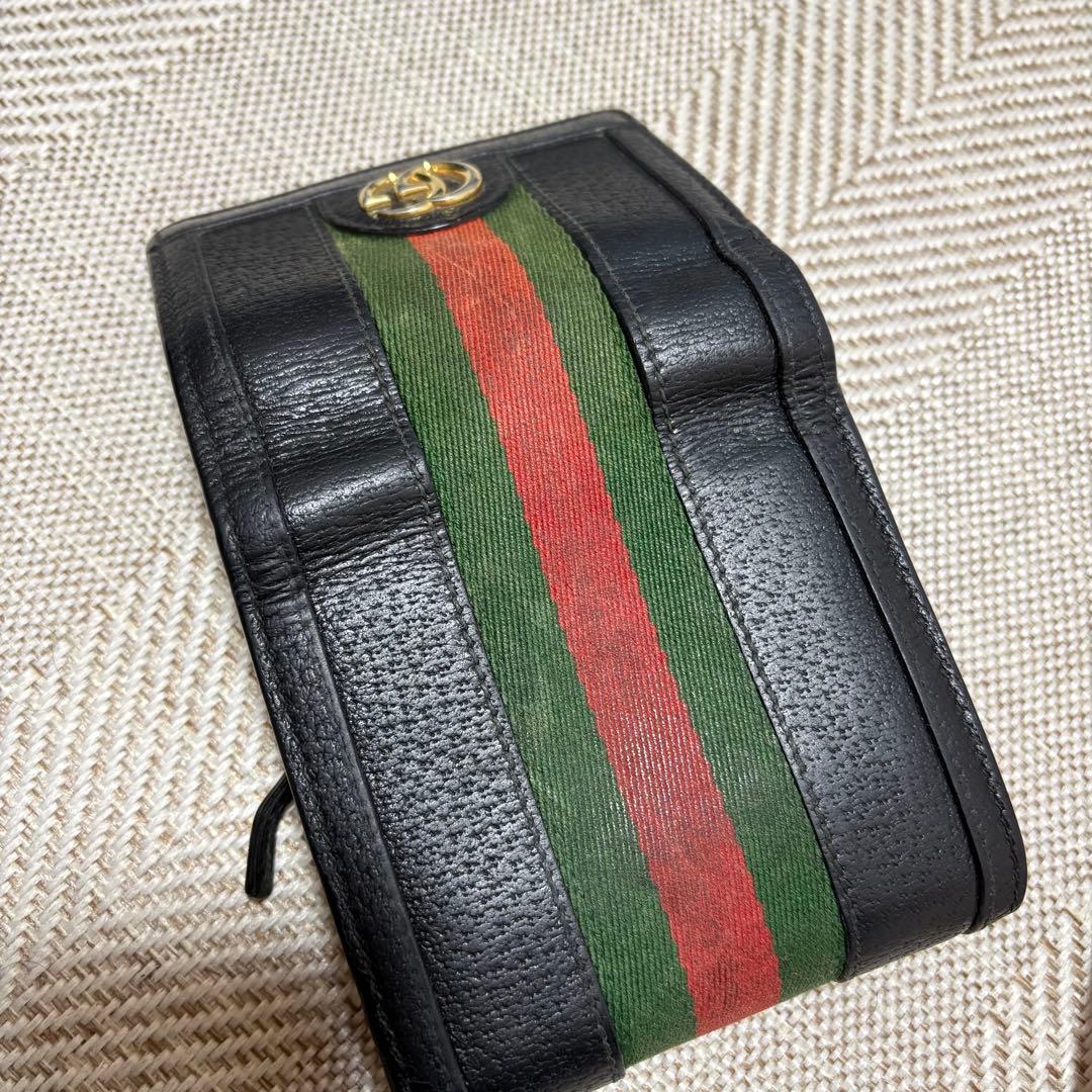 GUCCI オールドグッチ　シェリーライン　二つ折り財布