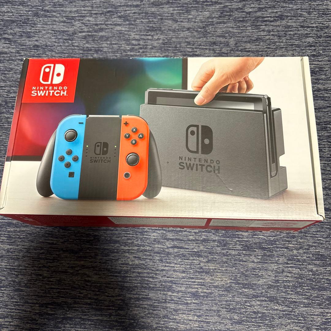 Switch 本体 青とオレンジのジョイコン Switch入れ物