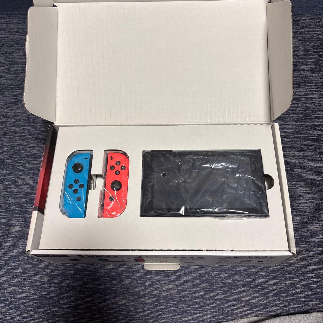 Switch 本体 青とオレンジのジョイコン Switch入れ物