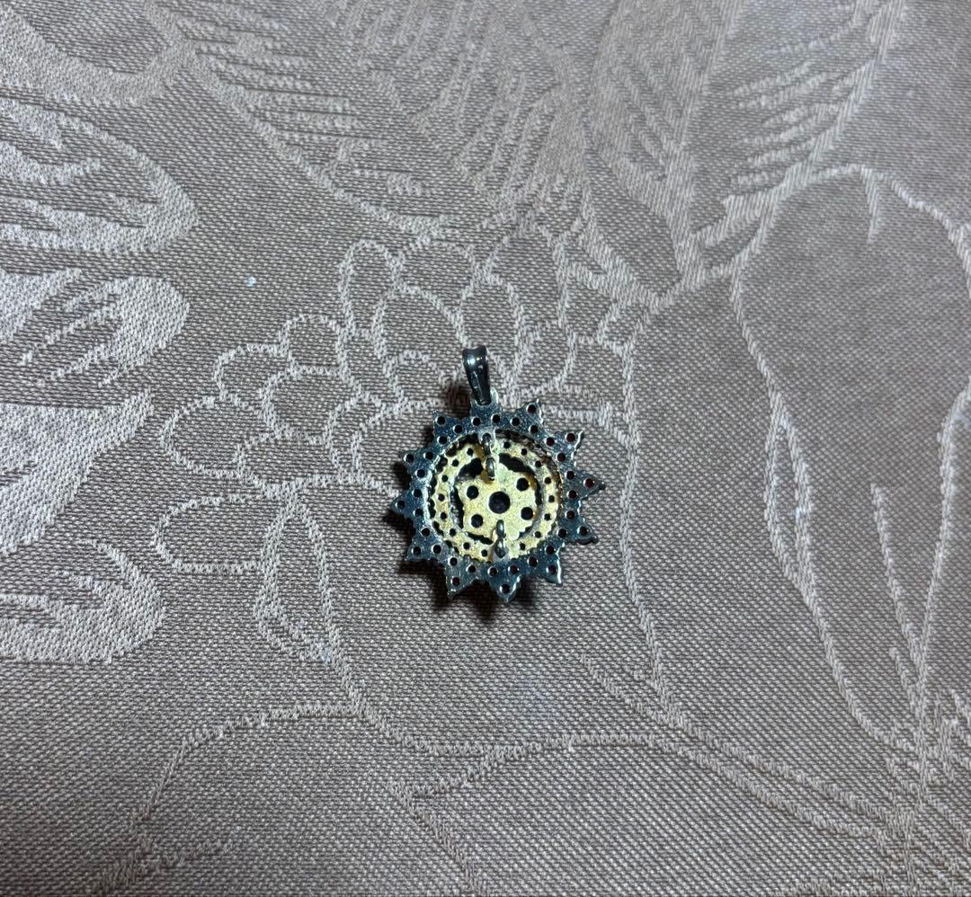 ガーネットブローチ＆ペンダントトップセット