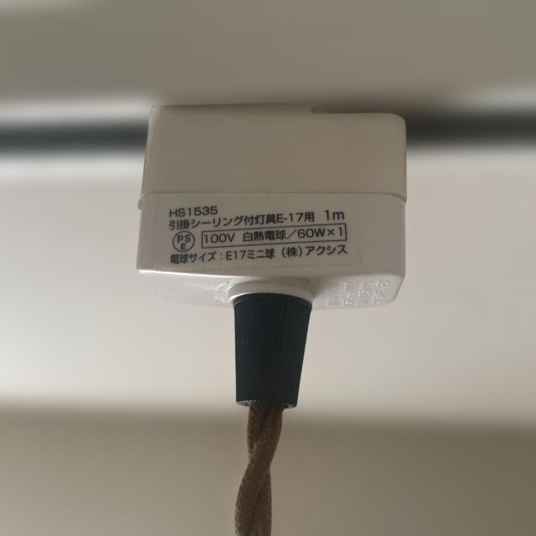 クリアガラス ペンダントライト 2灯