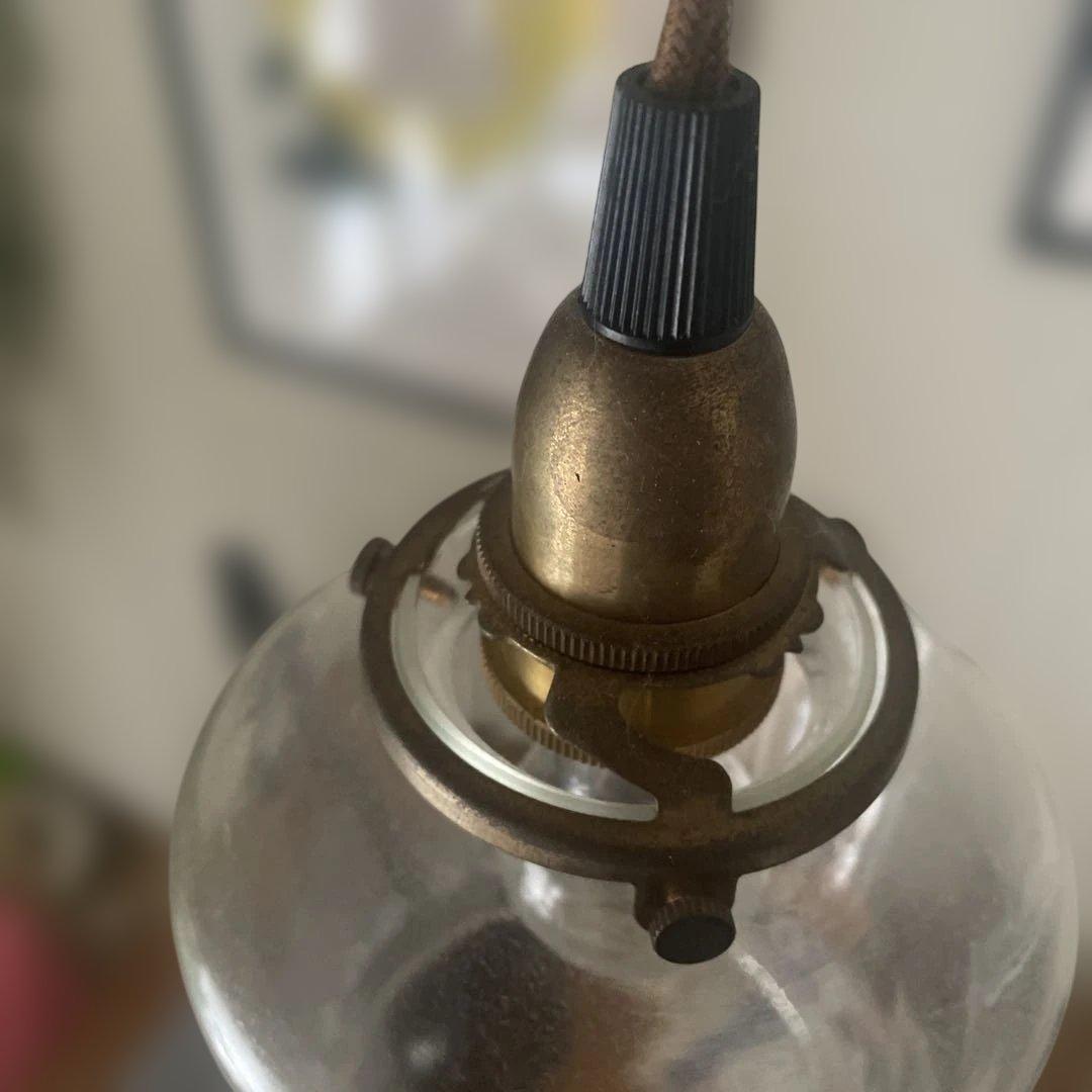 クリアガラス ペンダントライト 2灯