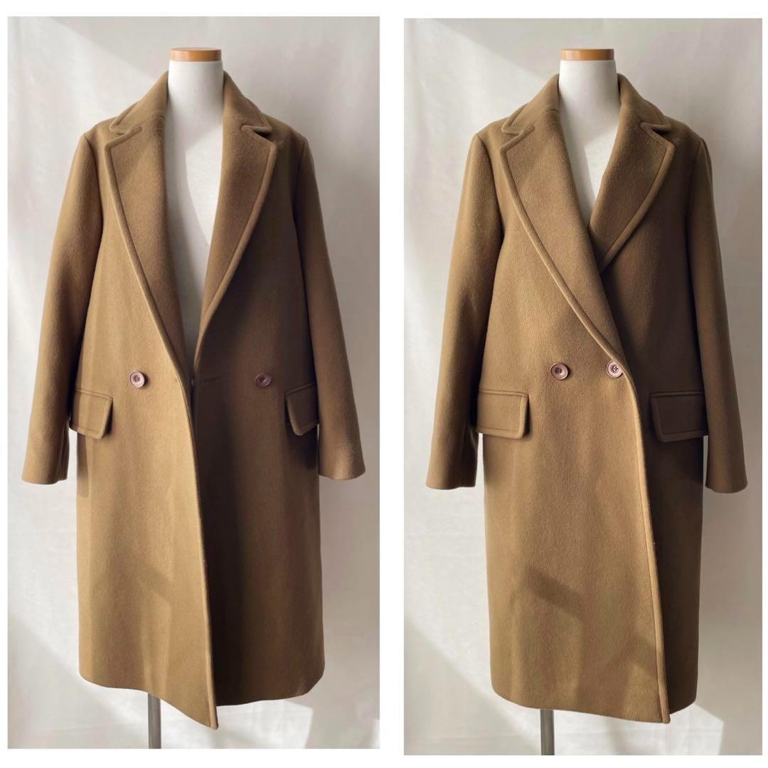 極美品✨ビューティ＆ユース　L マンテコウール　ダブルロングコート　キャメル