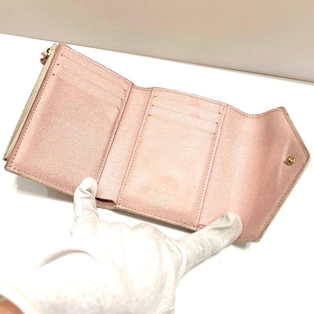 ルイヴィトン 折り財布 アズール ポルトフォイユ ヴィクトリーヌ N64022