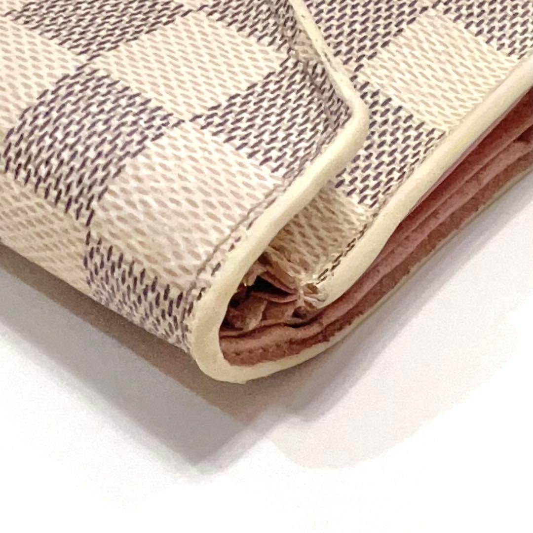 ルイヴィトン 折り財布 アズール ポルトフォイユ ヴィクトリーヌ N64022