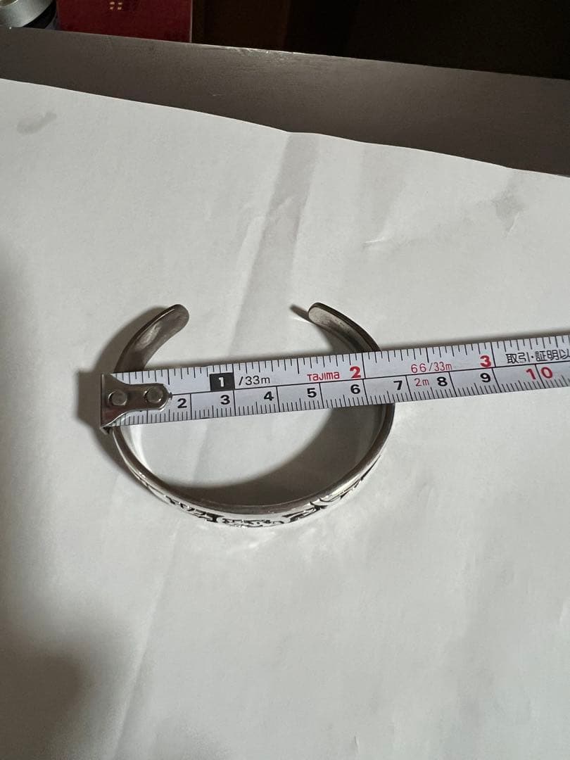 SAAD シルバー 彫刻入り バングルオーバーレイ