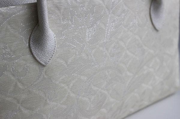 新品未使用 ！！特別セール！！京都 西陣 正絹 帯使用 利休バッグ 25919