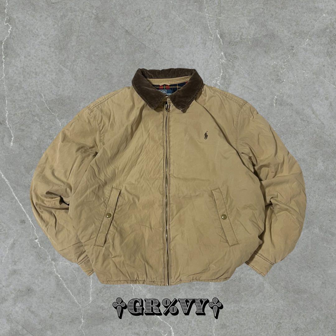 ゴ*ー様 古着 90s Ralph ポロラルフローレン スイングトップ