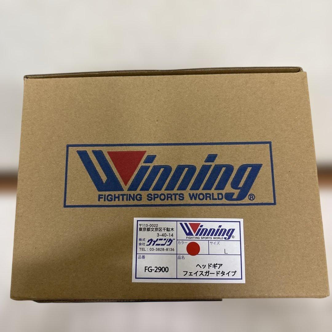 新品未使用品Winning ヘッドギア レッド Lサイズ