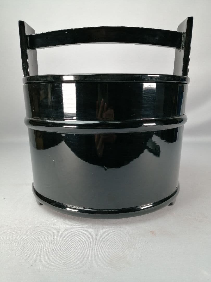 【茶道具】真塗手桶水指　水指397