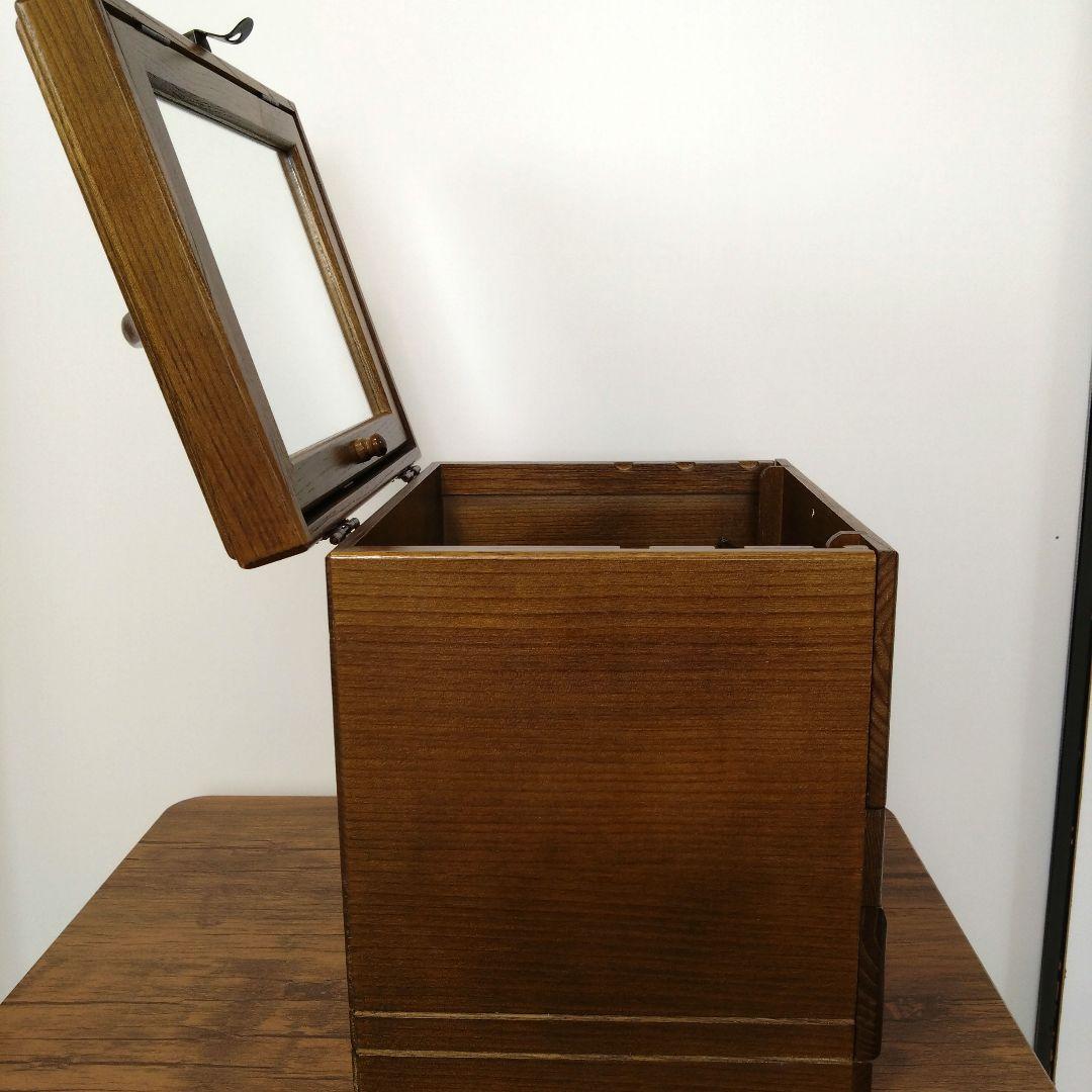 《リクエスト依頼品》　　木製メイクボックス　日本製