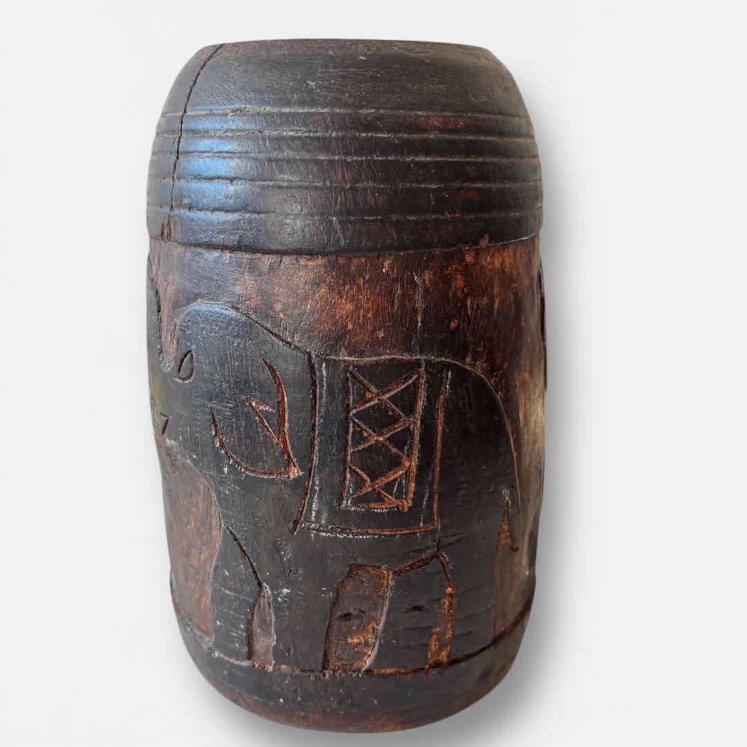 【民藝・プリミティブ】古木 くり抜き 木鉢 木桶 原木　花器含む 6点セット