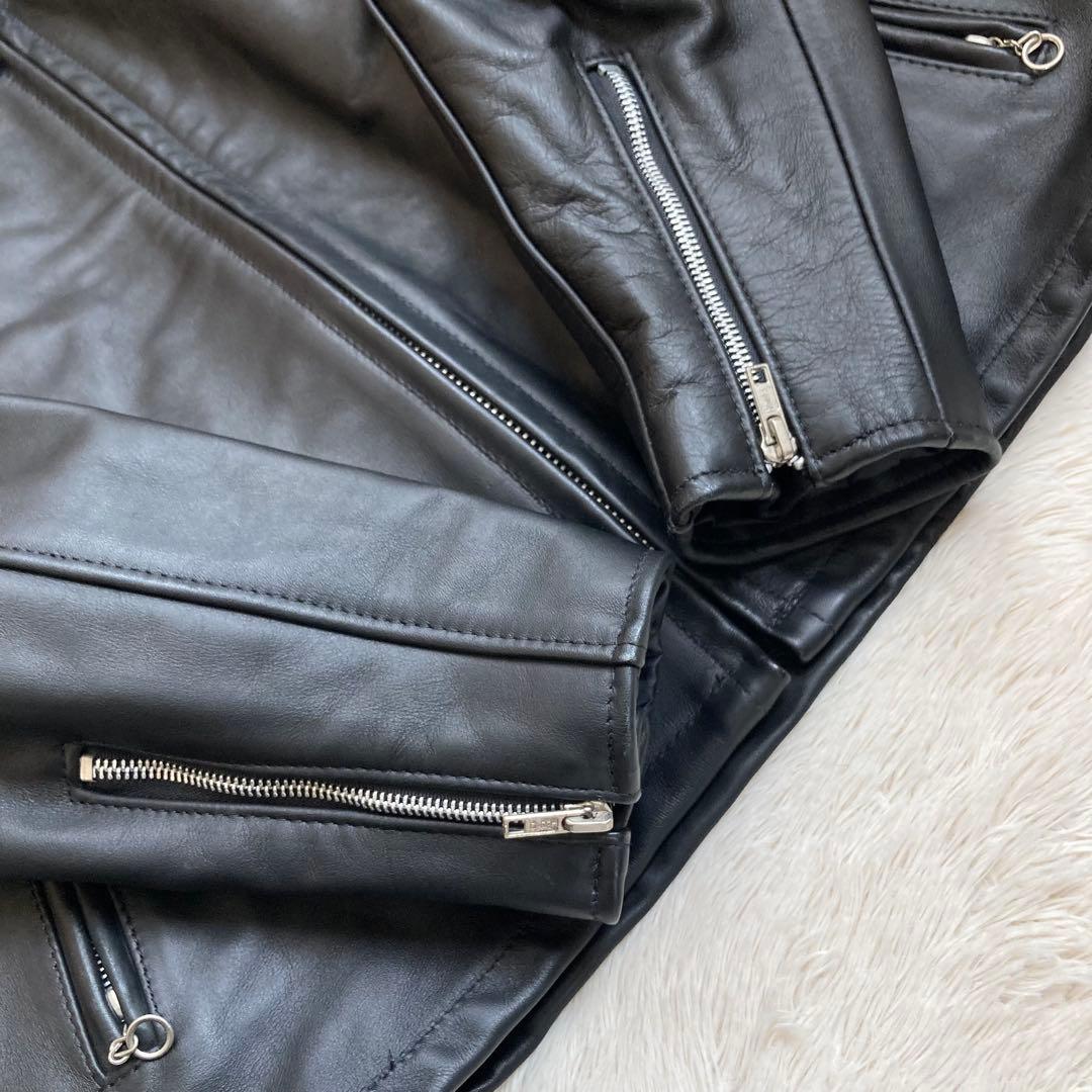 ✨特大サイズ44✨美品ショットSchott シングルライダース 米国製 ライナー