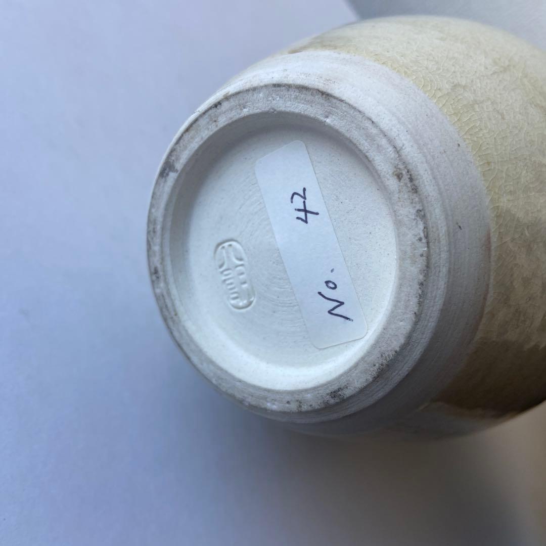 鈴木八郎　花瓶　織部　共箱共布