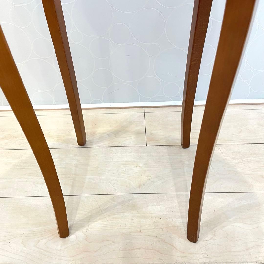 猫脚 アンティーク コンソール サイドテーブル 2段チェスト 飾り彫り入り 洋風