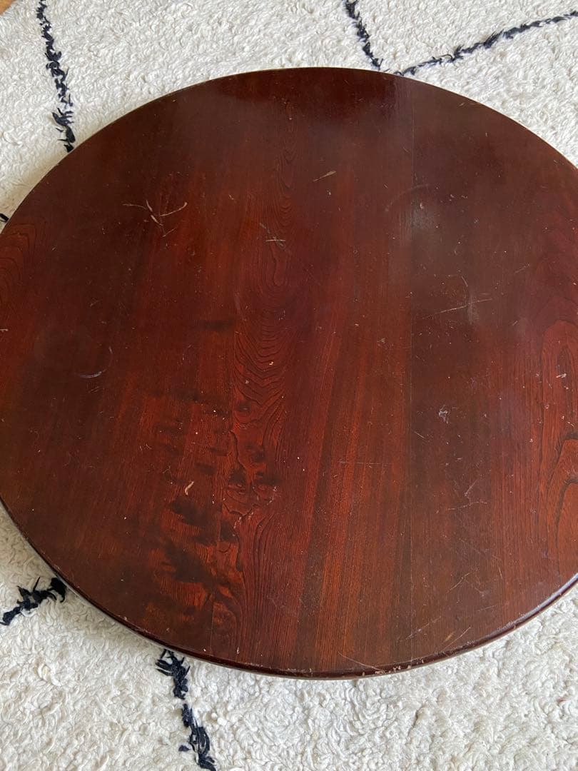 【限定SALE】昭和レトロ ちゃぶ台　折りたたみ　直径73cm