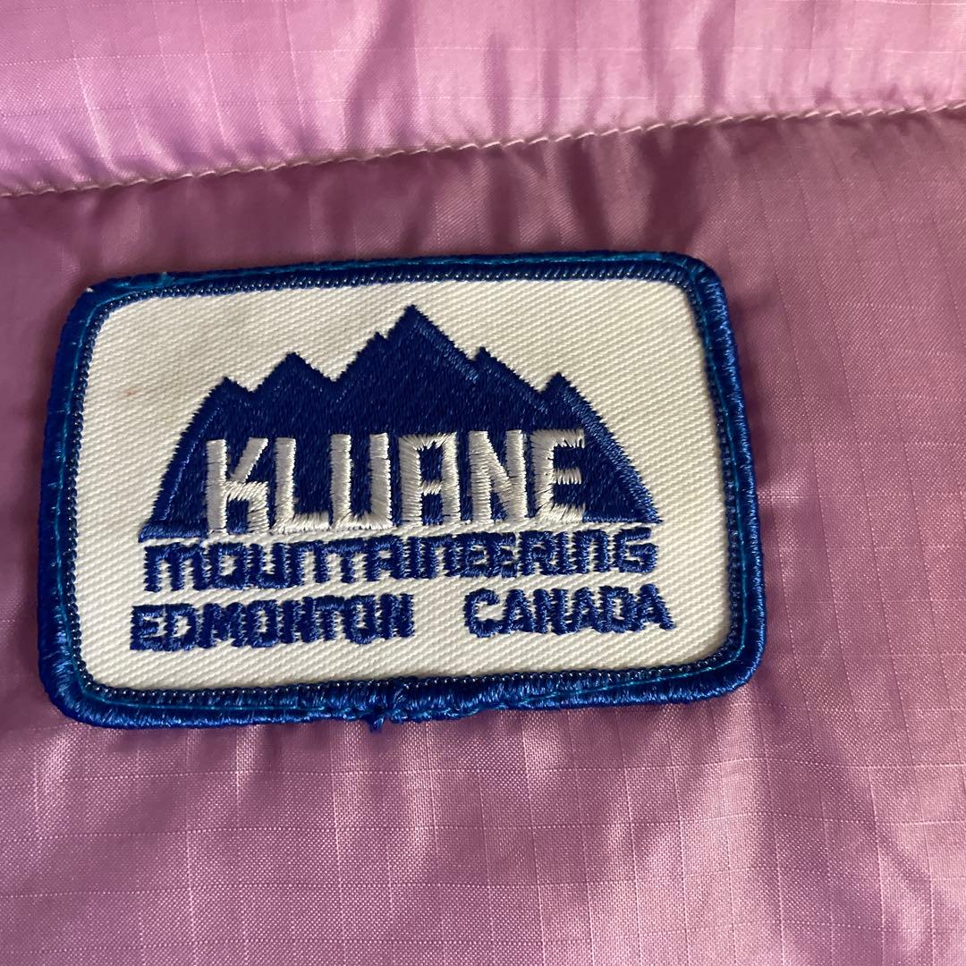 KLUANE ピンク ダウンベスト　クルアネ　カナダ製　ダックダウン　希少