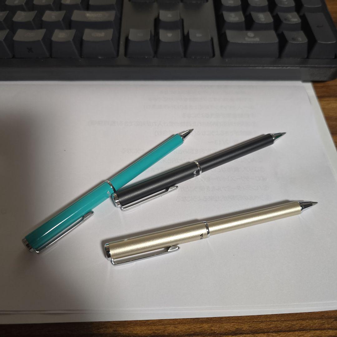 ZEBRA 3本セット ターコイズ 、ブラック、ゴールド