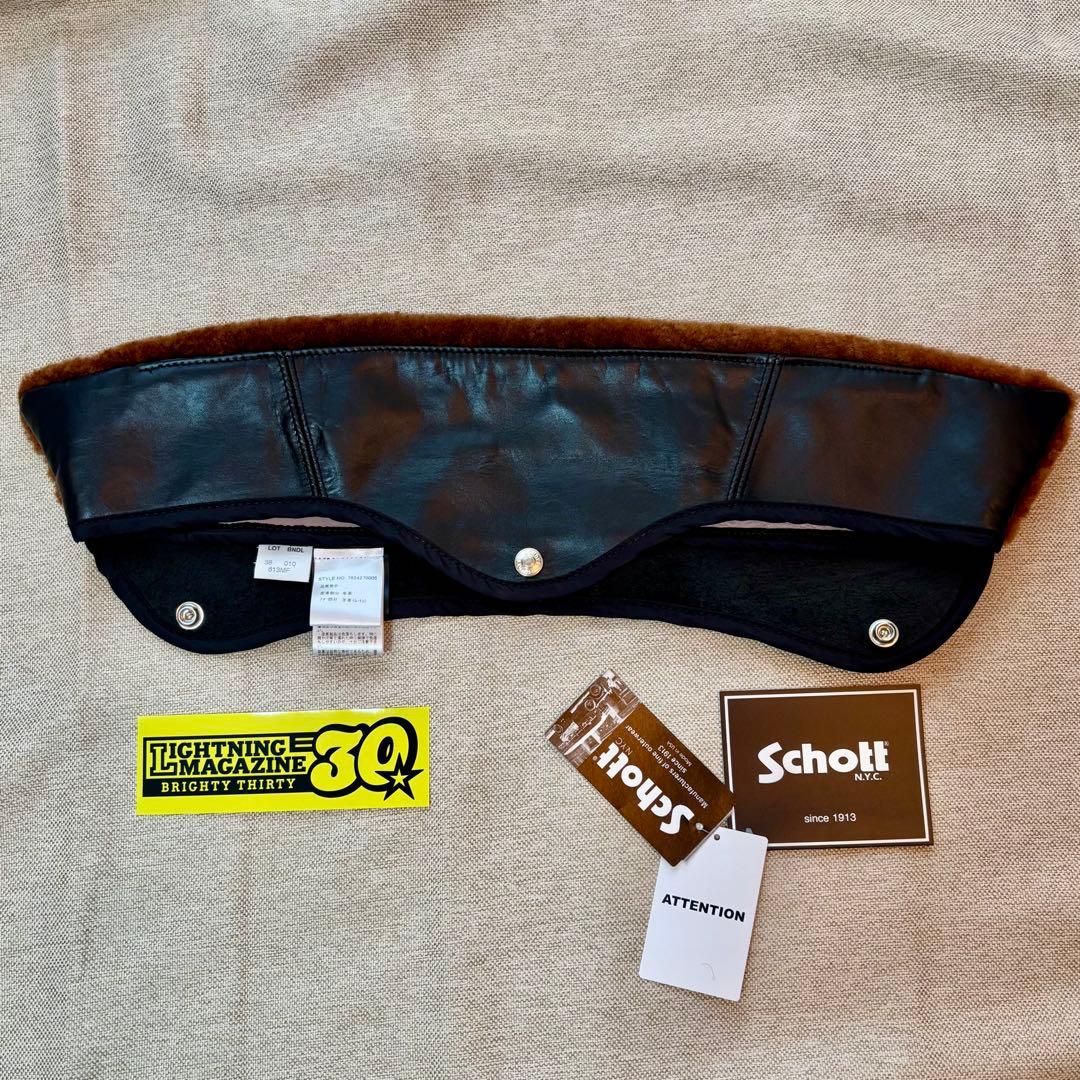 【希少・廃盤品】モヒカン小川 × Schott ワンスター専用リアルムートンボア