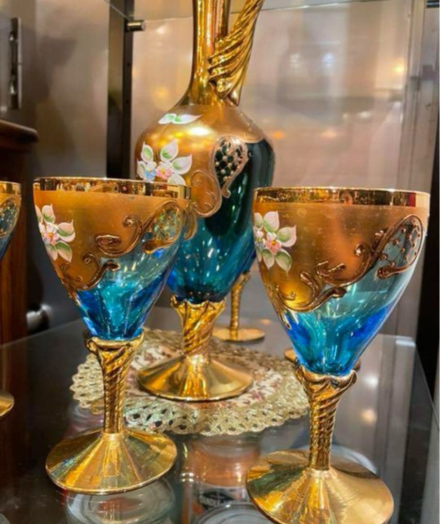 ベネチアングラス美品 ヴェネツィア ガラス ヴェネツィアングラス